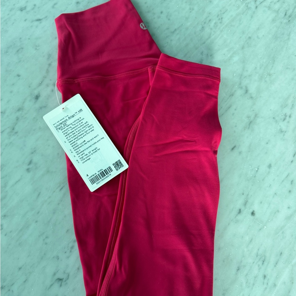 Lululemon Align High Rise 25’ Pink/Red Leggings